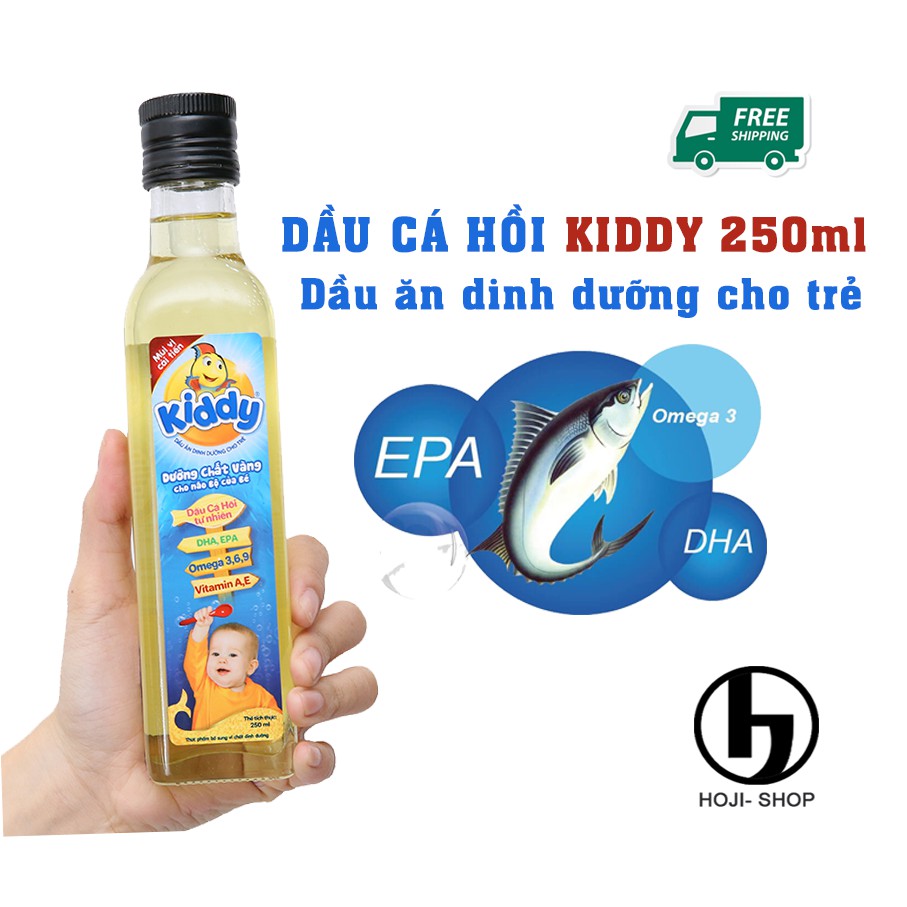 Dầu Ăn Dinh Dưỡng Cá Hồi Kiddy 250ml