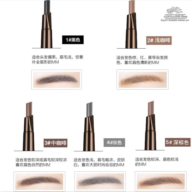 Chì kẻ lông mày 2 đầu Drawing Eye Brow No.8018