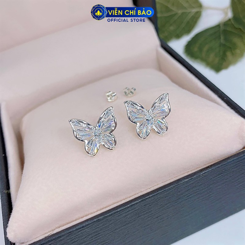 Bông tai bạc nữ Butterfly chất liệu bạc 925 thời trang phụ kiện trang sức nữ thương hiệu Viễn Chí Bảo B400439