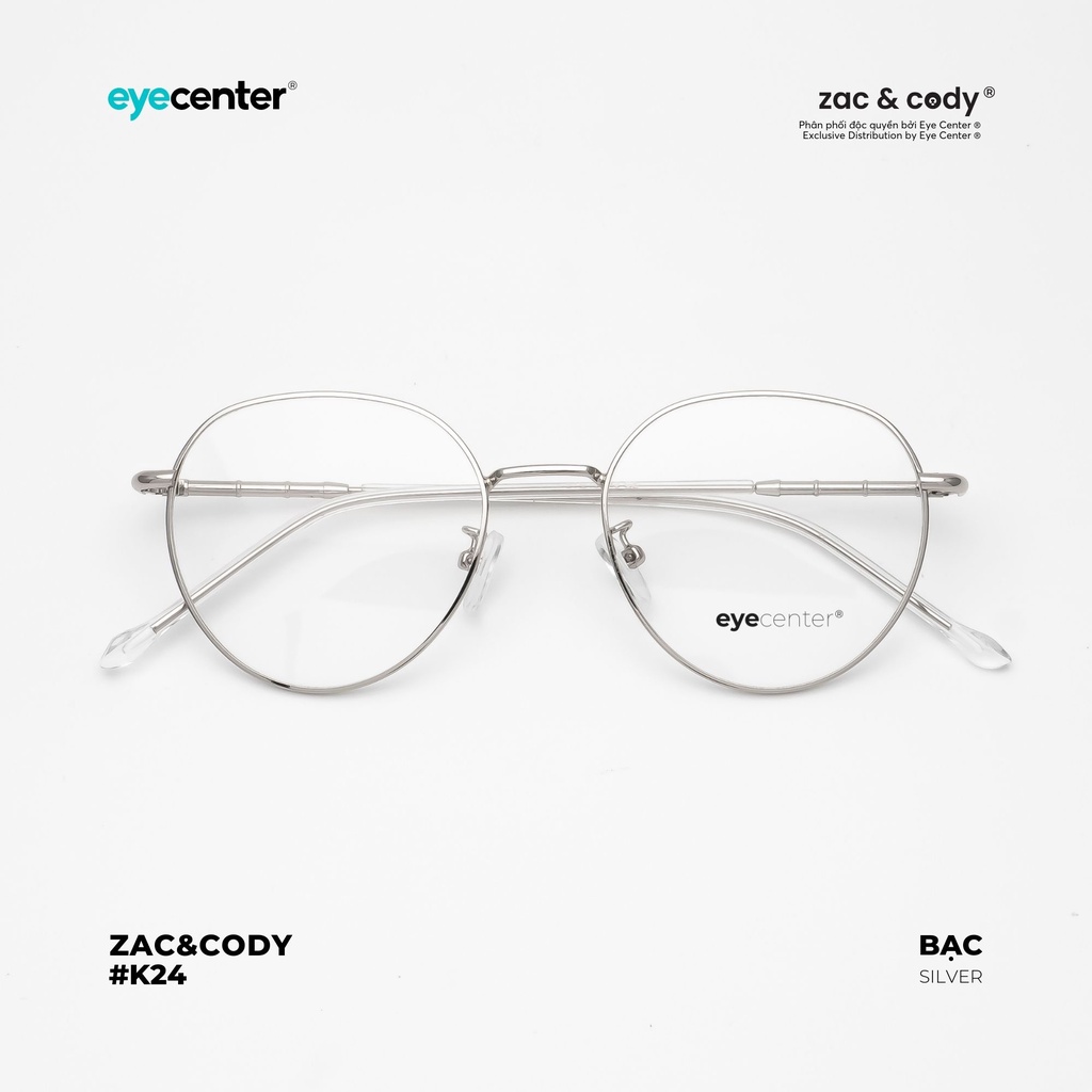 Gọng kính cận tròn nam nữ chính hãng K24S by EYECENTER nhập khẩu Eye Center Vietnam