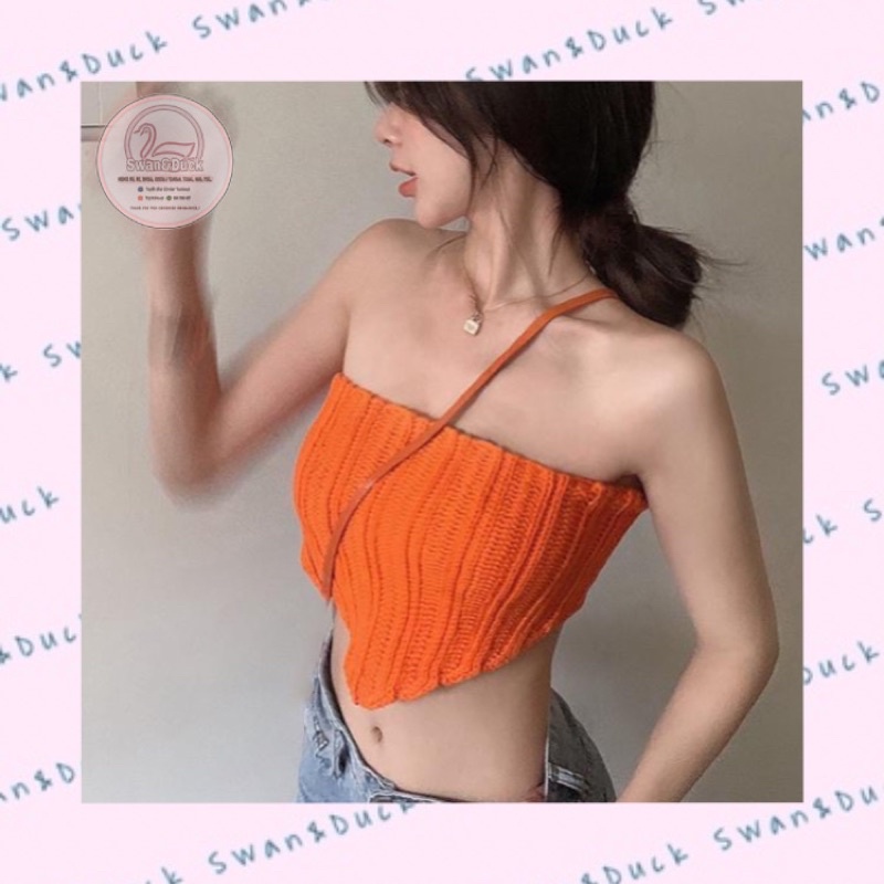 Áo Ống Dệt Kim Dây Đan Lưng Sexy (Order) | BigBuy360 - bigbuy360.vn