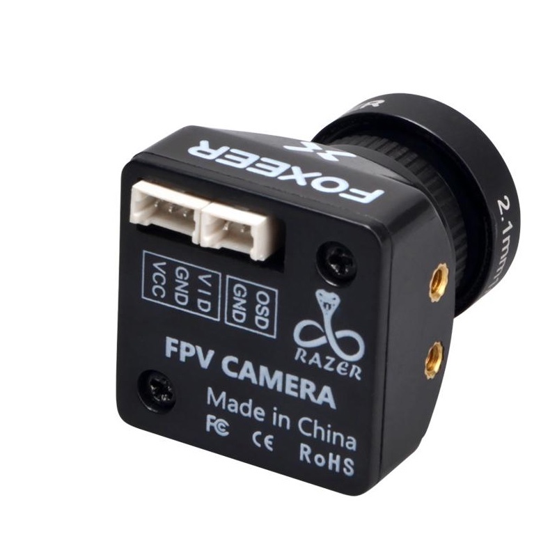 Camera Mini Foxeer Razer Mini HD 5MP 2.1mm M12 Lens 1200TVL Tiêu Chuẩn FPV 4: 3 / 16: 9 NTSC / PAL 4ms