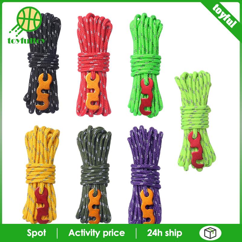 Cuộn Dây Nylon Phản Quang 4M 4mm Chuyên Dụng Cho Dựng Lều Cắm Trại
