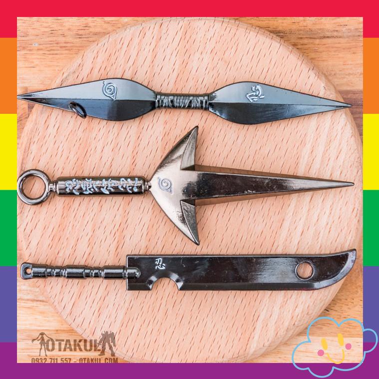 Bộ Móc Khóa Naruto - Đen Bóng