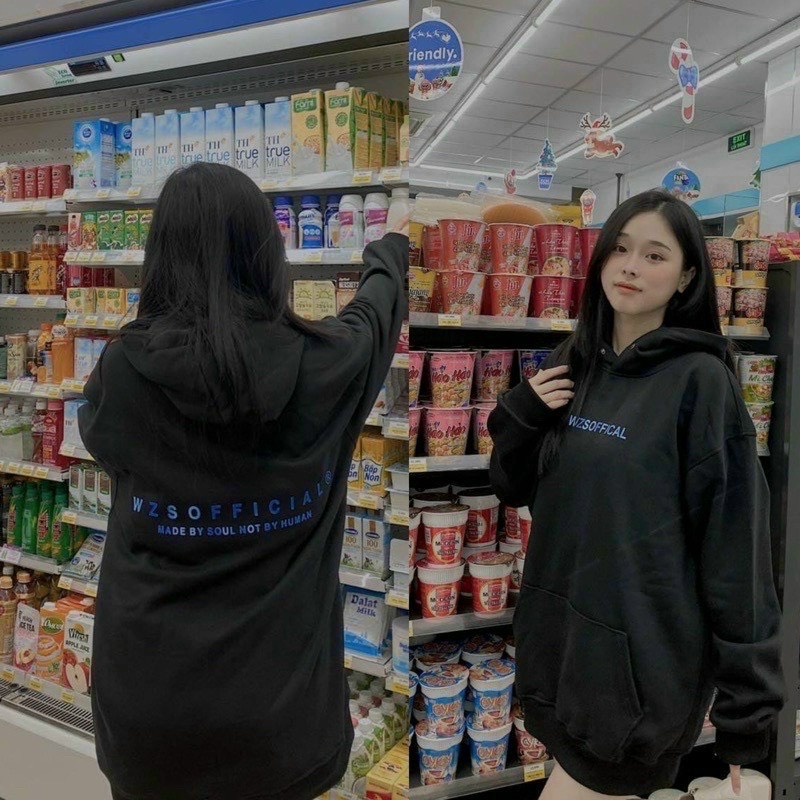 Áo Hoodie Nam Nữ SOFFICALL Vải Nỉ Dày Dặn Phối Nút Bấm Cổ Cao Ấm ÁP Phong Cách Ulzzang Korea Cực Hot - CADO FASHION