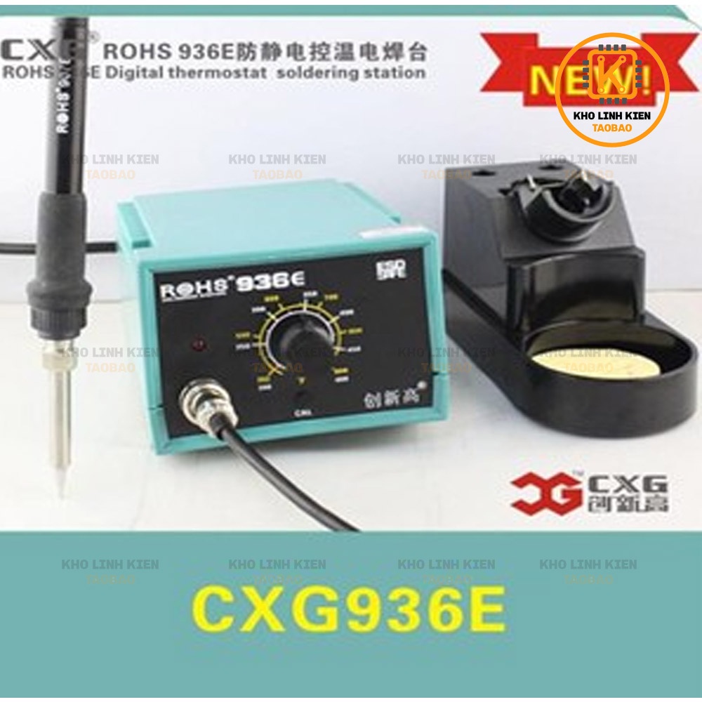 Máy Hàn CXG 936e 60W Máy Hàn Điều Chỉnh Nhiệt Độ, Gia Nhiệt Nhanh