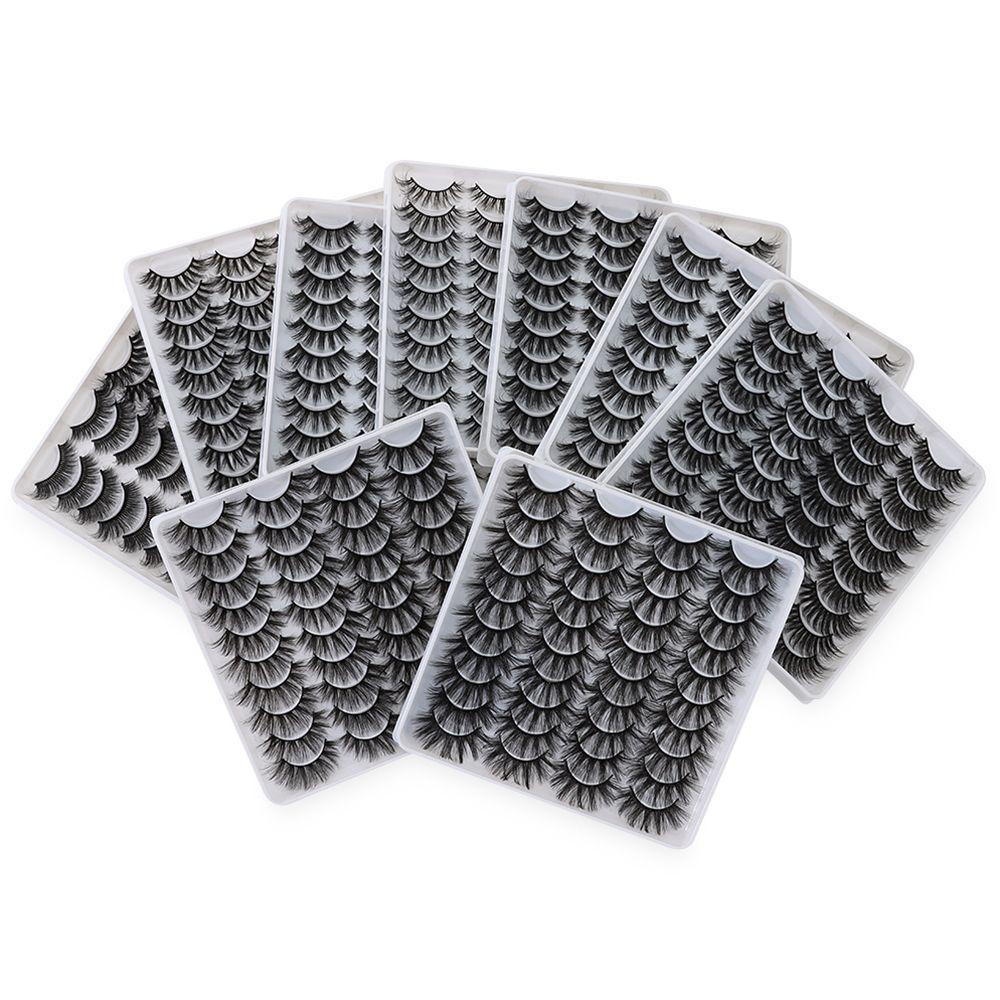 Bộ 20 Cặp Lông Mi Giả SOFTNESS SKONHED Dáng Dài Trang Điểm Tự Nhiên