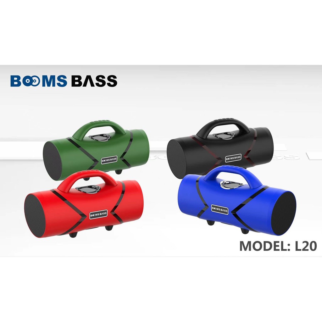 Loa Blutooeh Boms Bass L20 - Mario - Bass Cực Căng, Loa Cỡ Lớn Mẫu Mới Kiểu Dáng Thời Thượng