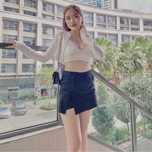 QUẦN KAKI GIẢ VÁY ( Có lót trong  dày dặn)- Ảnh Shop chụp thật