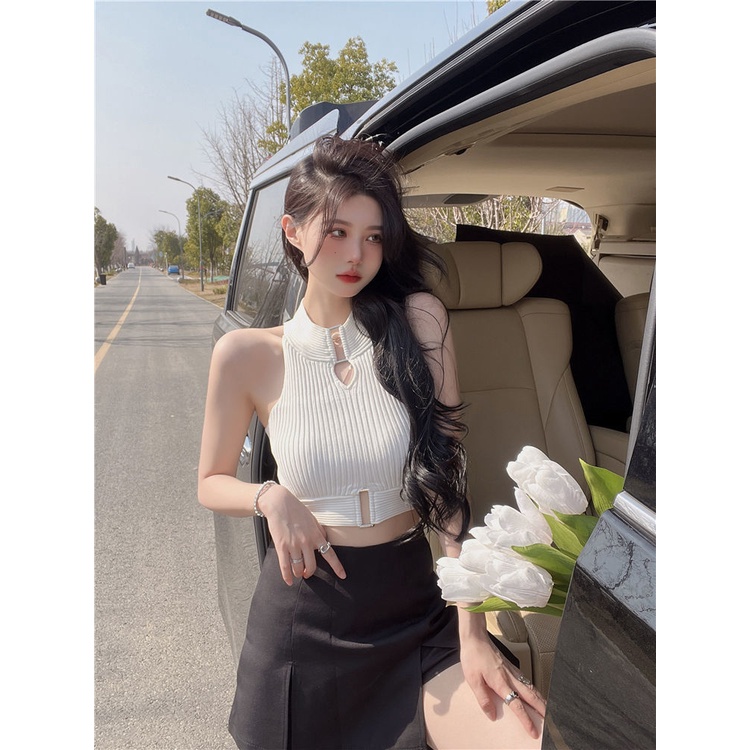 Áo Dệt Kim Hai Dây Thời Trang Cho Nữ