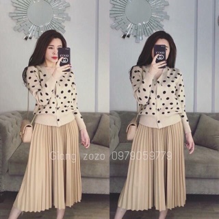 Chân váy dài xếp ly #180k/c