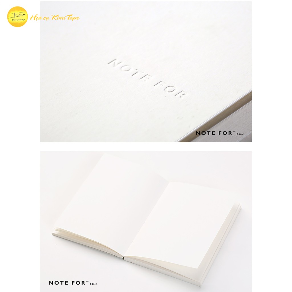 Sổ tay cơ bản NOTE FOR BASIC A5, A6 làm Bullet Journal/Planner/Nhật ký/Scrapbook - Sổ grid ô vuông, trơn, kẻ ngang