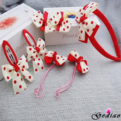 Ged♥cute beautiful Newest Girls Bow knot Barrette Hair Ring Fashion Accessories hair wear