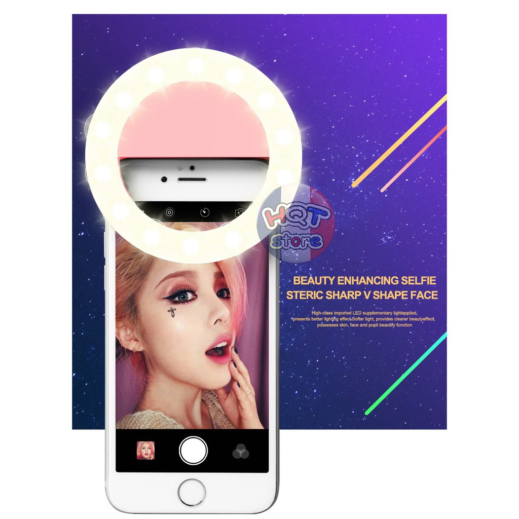 Đèn led chụp hình Selfie RK-14 Ring 360 độ
