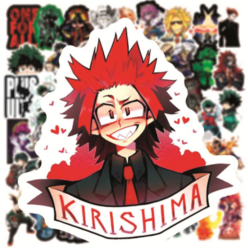 100/ 50/ 25/ 10 nhãn dán phong cách hoạt hình My Hero Academia trang trí laptop