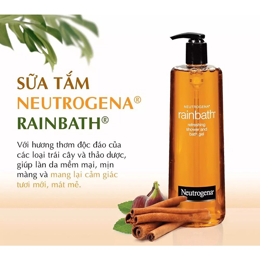 Sữa Tắm Neutrogena Dưỡng Ẩm & Tươi Mới Dạng Gel Rainbath Original Shower And Bath Gel 473ml