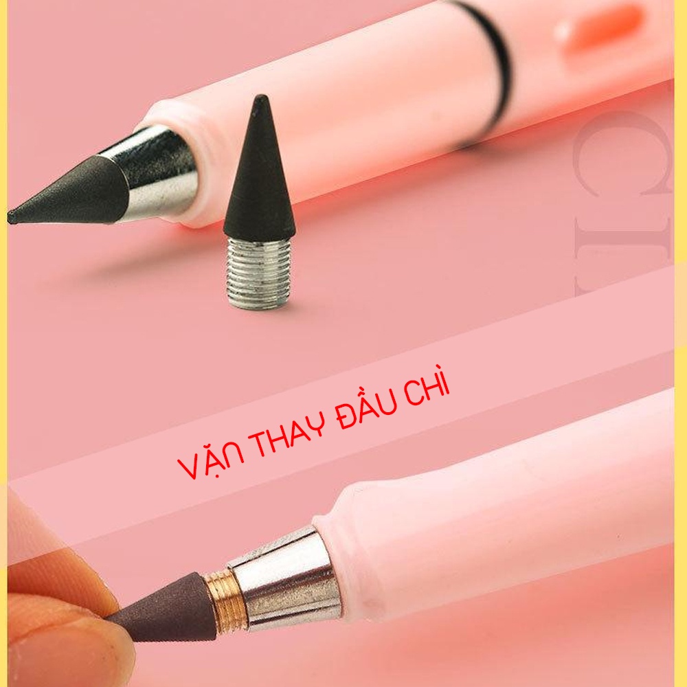 Bút chì vĩnh cửu công nghệ mới siêu bền đẹp nét bút mịn tặng kèm tẩy trong bút.