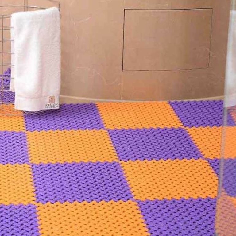 Thảm nhựa lưới chống trơn, trượt nhà tắm, nhà bếp, nhà vệ sinh khổ kích thước 25 x 25cm nhiều mầu thảm nhựa lưới cao cấp