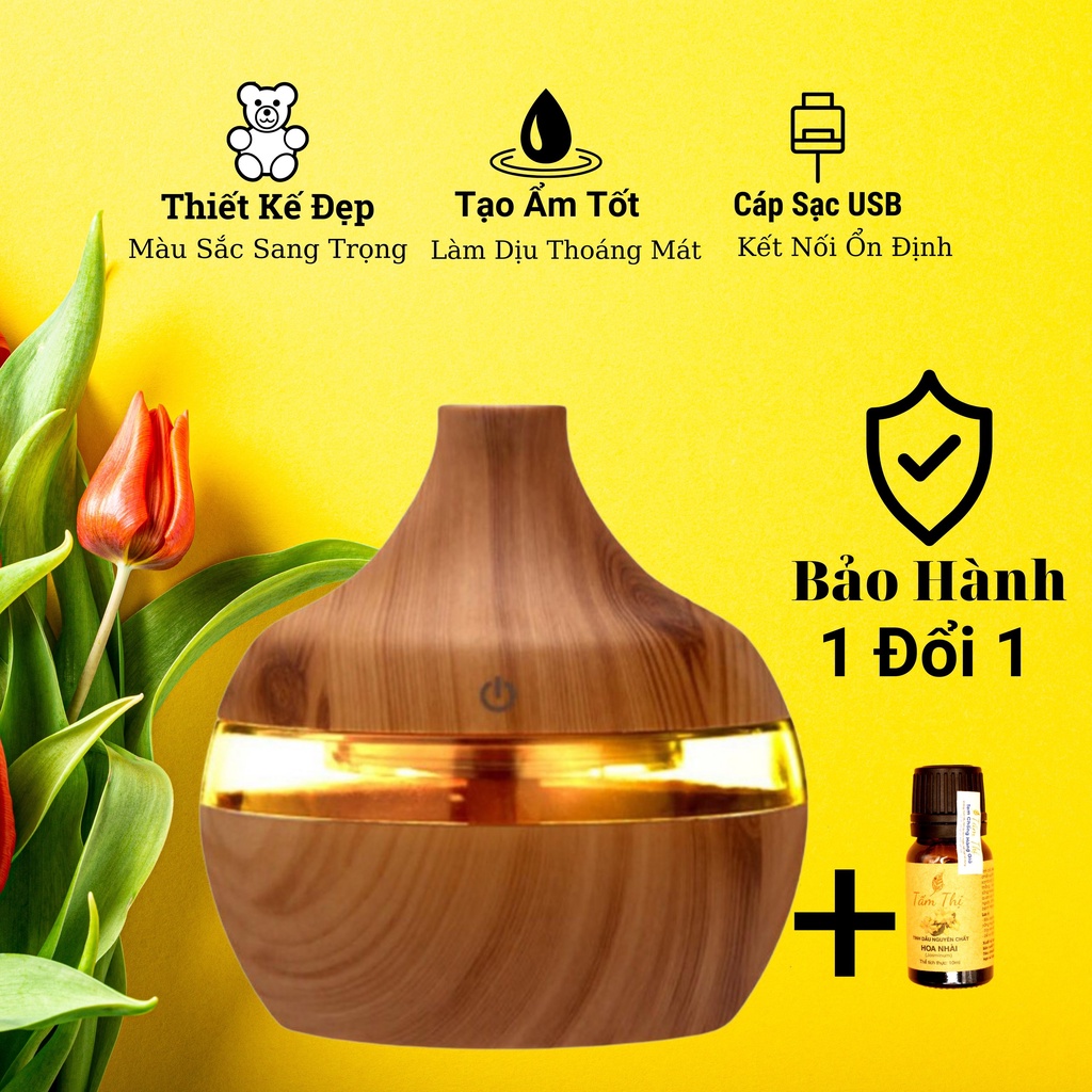 Máy Xông Tinh Dầu Phun Sương Tỏa Hương Tạo Ẩm Cho Phòng Ngủ Và Trên Xe Hơi Đuổi Muỗi &amp; Côn Trùng