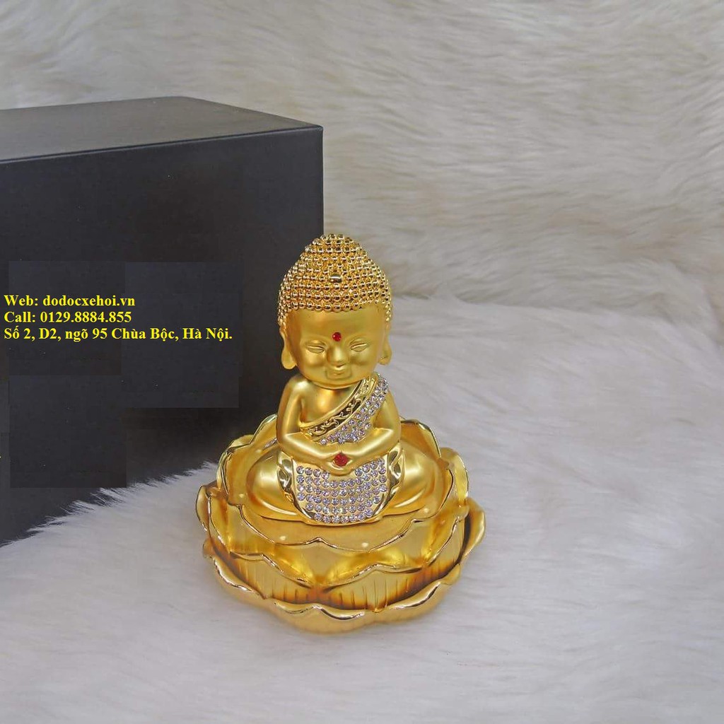 TƯỢNG PHẬT NƯỚC HOA THÉP ĐÍNH ĐÁ Ksoc