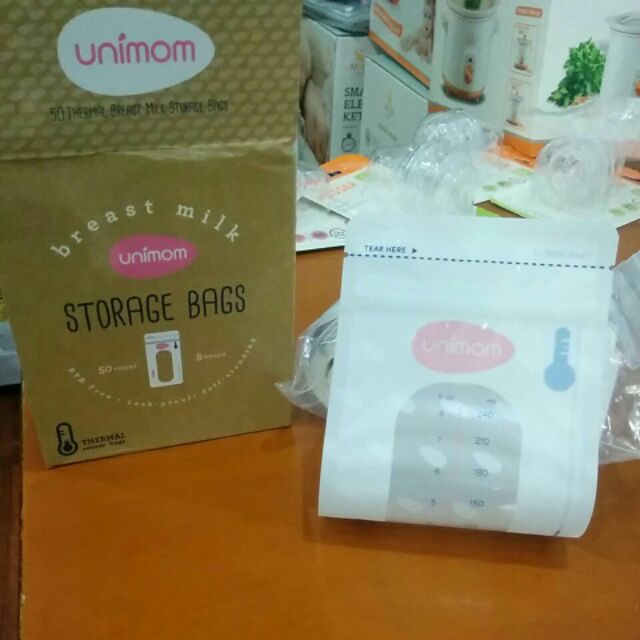 Túi trữ sữa Unimom Compact Hộp 60 túi 210ml
