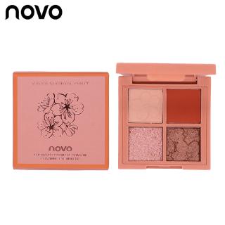 Bảng phấn mắt novo 4 màu lì và ánh kim 80g