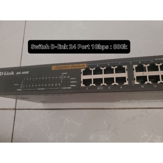 Thiết bị switch d-link 1016g chia mạng 24 ports - 1gbps.