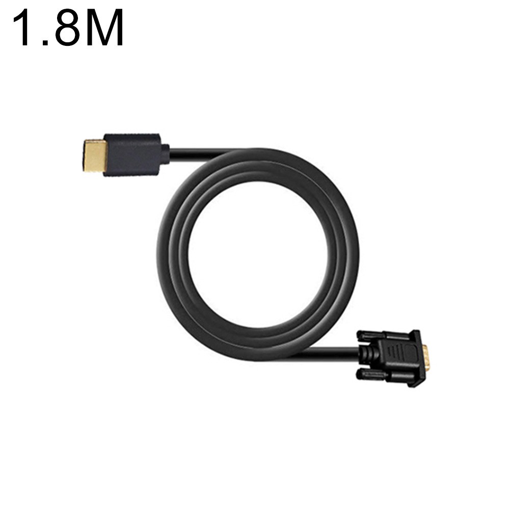 Dây Cáp Chuyển Đổi 1 / 1.5 / 1.8m Hdmi Sang Vga Hd-15 D-sub Video Cho Pc Hdtv