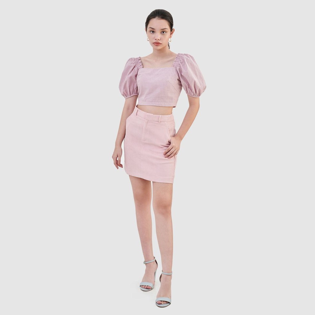 Váy mini basic nhung tăm - MARC FASHION