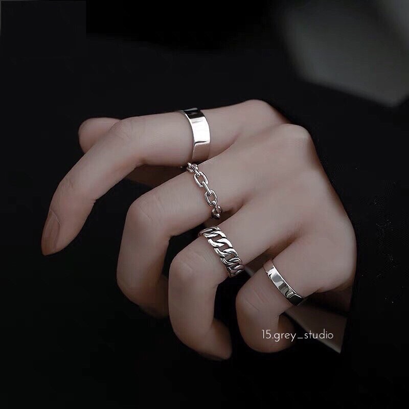 Curtis Ring Set | Set Nhẫn cá tính Unisex