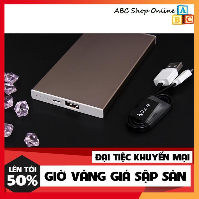 |TẶNG KÈM BAO DA| PIN SẠC DỰ PHÒNG IHave Boss 5000mAh Hàng chính hãng BẢO HÀNH 12 THÁNG