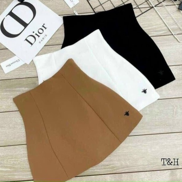 Chân Váy Chữ A Thêu Ong Chất Tuyết Mưa Tôn Dáng Chất Đẹp - Sutano Shop
