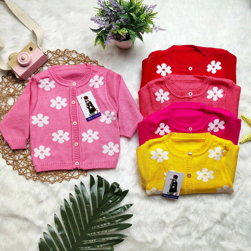 Áo len sơ sinh dài tay hàng Việt Nam 2-6kg - ALSS - áo khoác ấm cho trẻ sơ sinh