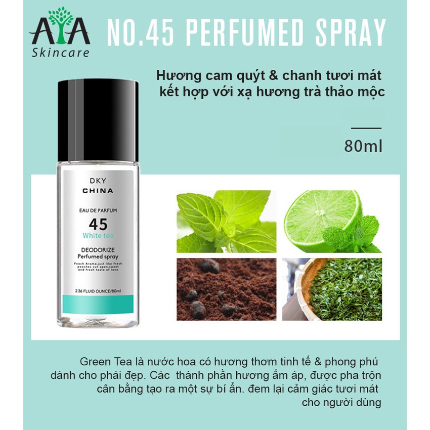 Xịt thơm quần áo DKY 80ml mùi thơm nhẹ nhàng dễ chịu lưu hương lâu avaskincare