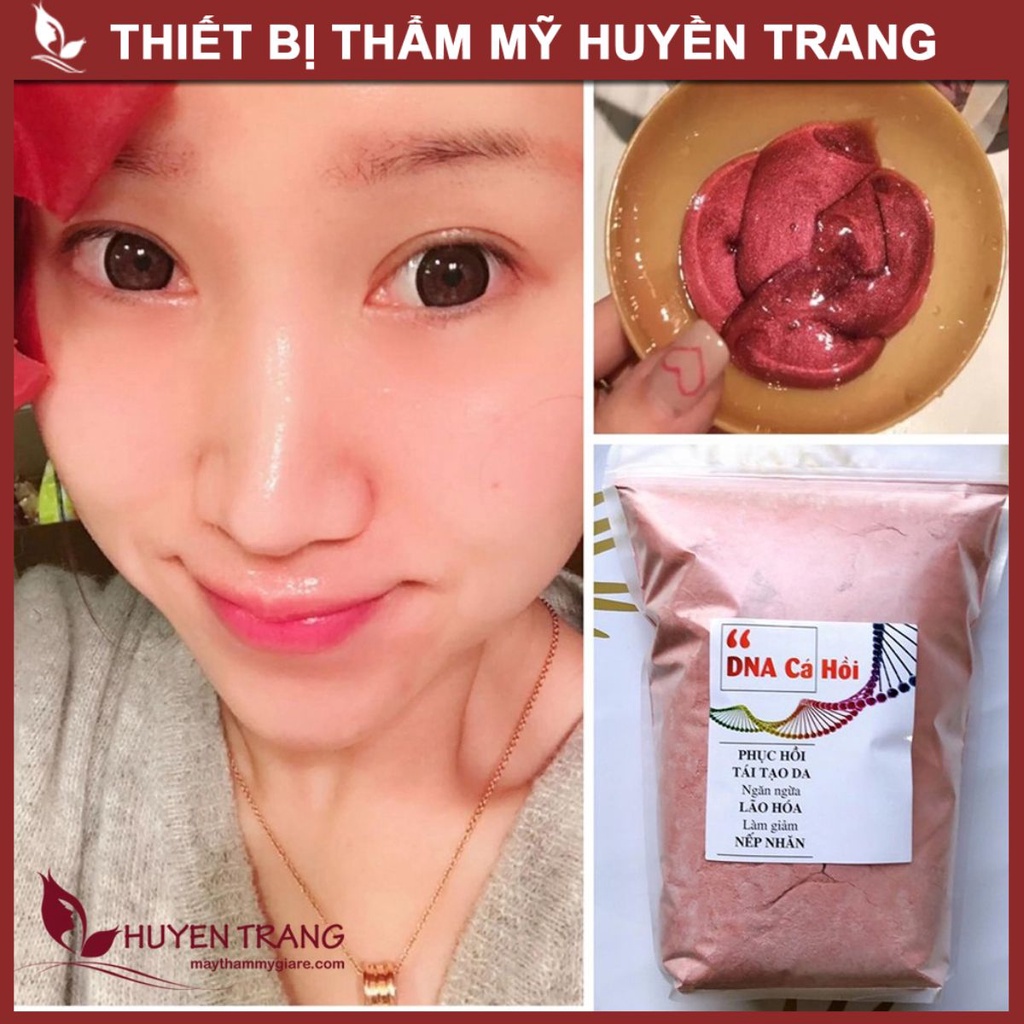 Mặt Nạ Mask DNA Cá Hồi Handmade - Chăm Sóc Da Dầu, Mụn, Cấp Ẩm, Giảm Nám, Trắng Da - Thẩm Mỹ Huyền Trang NANOCEE