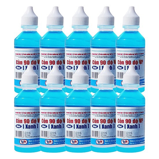 CỒN XANH 90 ĐỘ VP CHAI 60ML, cồn 90 độ VP