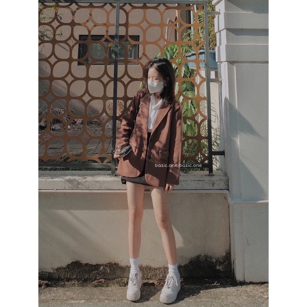 Áo Blazer 2 lớp túi nắp chất dày Bazic one