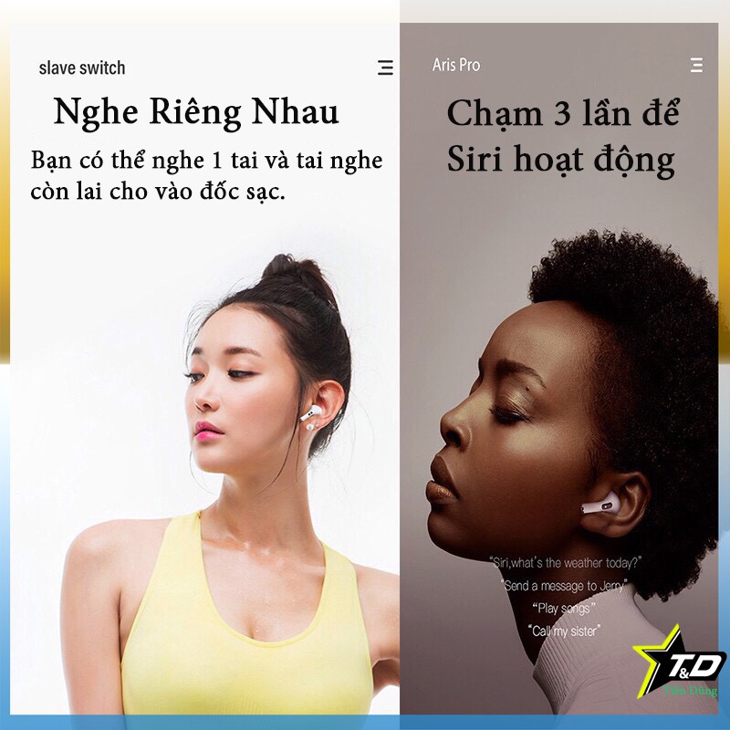 Tai nghe bluetooth inpods pro bản nâng cấp tai nghe inpods 12- Tai nghe inpods pro thiết kế trẻ trung có các màu