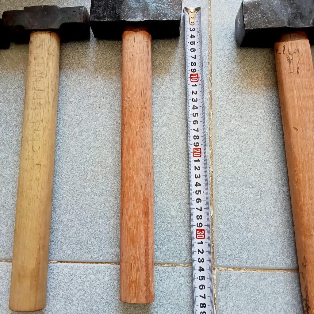 Búa đóng xịn búa thép lò rèn cán gỗ câm xe đa năng vật tư xây dựng