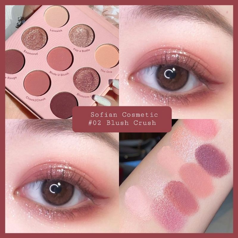 GUICAMI - Bảng phấn mắt nội địa Trung Guicami Nude Rose nhũ lì 9 ô Bare Mood, Blush Crush màu đất siêu xinh, siêu mịn | BigBuy360 - bigbuy360.vn
