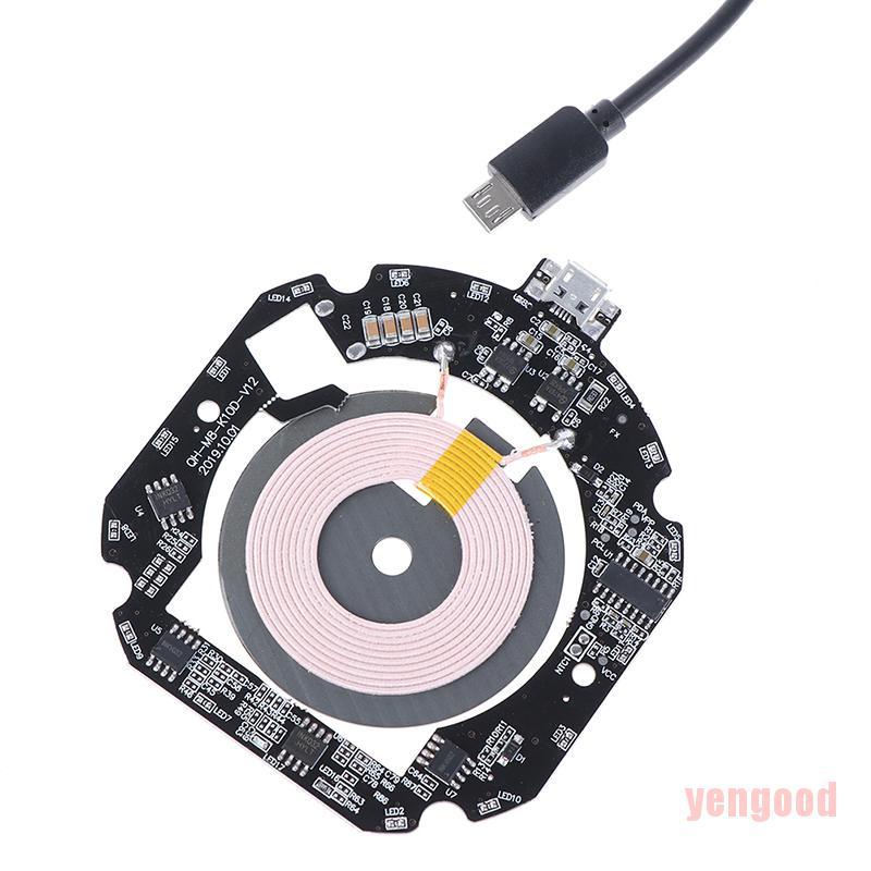 Bảng mạch sạc nhanh không dây 10w/ 15w Qi Pcb