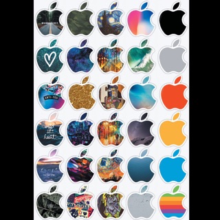 Combo 30 miếng sticker iphone dán nón bh, vali, laptop