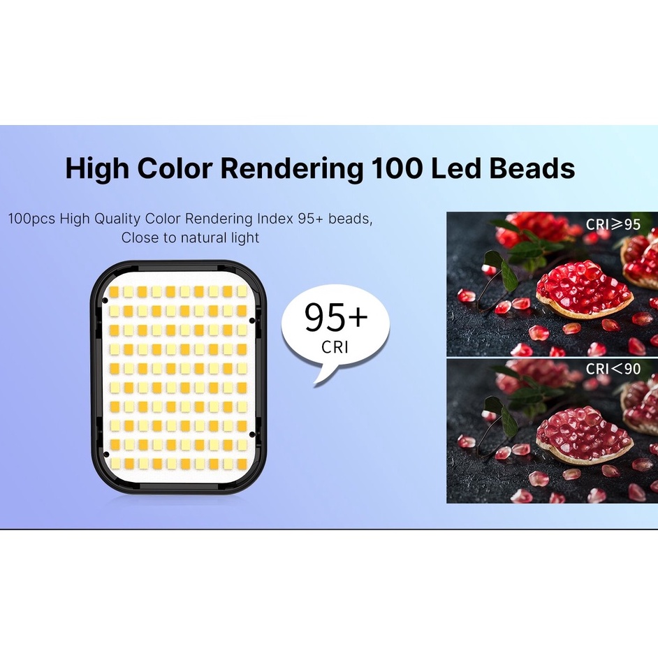 ULANZI VIJIM VL100C (3200-6500K) - HÀNG CHÍNH HÃNG - Đèn LED Bi-Color