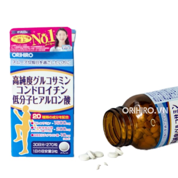VIÊN UỐNG BỔ SUNG GLUCOSAMINE VÀ CHONDROITIN CHO XƯƠNG KHỚP ORIHIRO