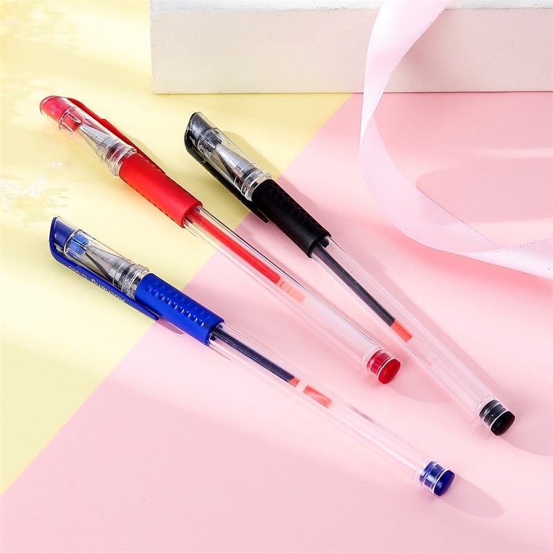Bút văn phòng mực đen đỏ xanh BLACK cổ điển mực đều tiện dụng