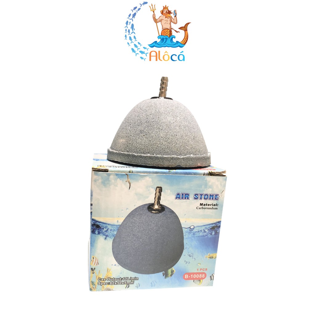 Quả sủi oxy hình nón phi 6 cm, 8 cm, 10 cm cho bể cá cảnh, hồ cá Koi