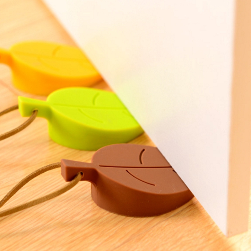 Miếng chặn cửa silicon hình chiếc lá