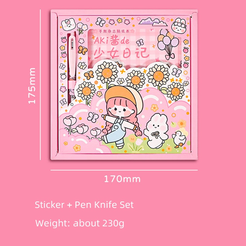 Bộ sticker Dán Trang Trí Sổ Tay diy Dành Cho Bé Gái