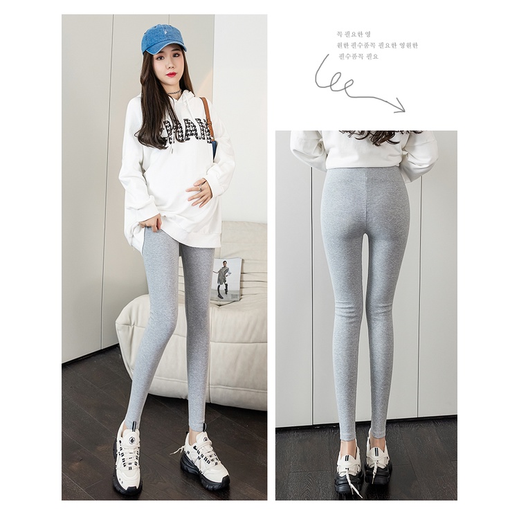 Quần Legging cotton Nguyên Chất Nâng Bụng Thời Trang Xuân Thu Cho Mẹ Bầu