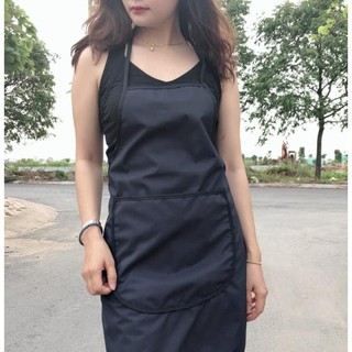 Tạp Dề Đen Có Túi Thấm / Chống Thấm